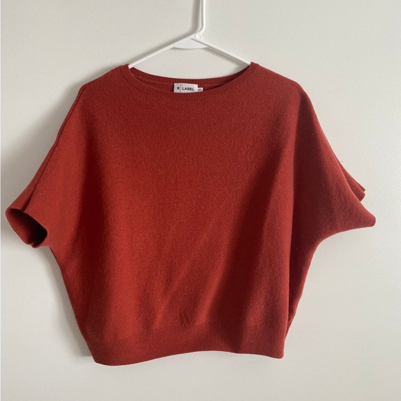R | Label Cropped Sweater - Picture 4 of 6
